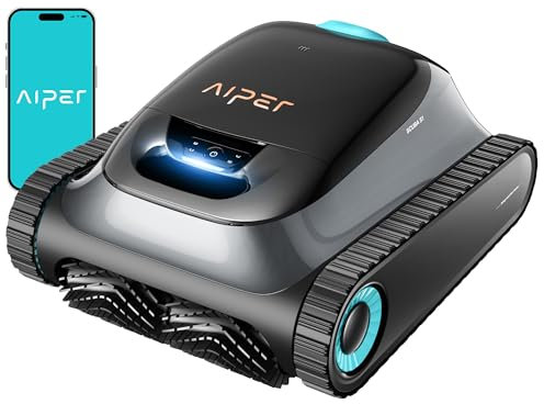 Aiper Scuba S1(Version 2025) Robot Piscine Nettoyage des Parois et de la Ligne d'eau, Aspirateur Piscine avec Autonomie de 180 Min, Filtration Ultra-Fine,Navigation Intelligente et Contrôle par App