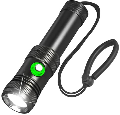SAOPRKLER GD01 Dive Lights Scuba Diving Flashlight-IPX8 Waterproof Underwater Flashlight 3000LM Ultra-Bright Dive Torch for Night Diving & Ocean Exploration