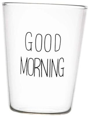 Zerodeko Taza De Leche De Vidrio Resistente Al Calor Taza Hogar Para Desayuno Color Negro Capacidad Grande