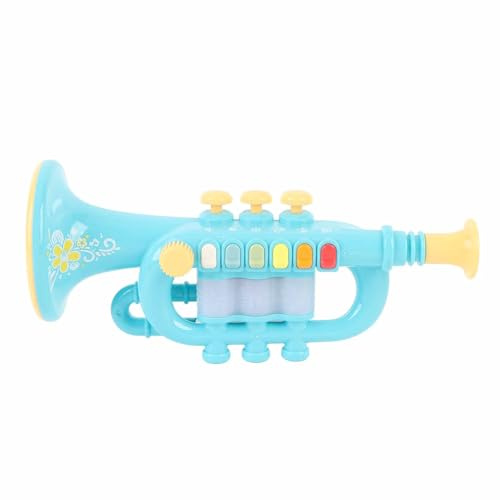 Riuulity Tromba Giocattolo per Bambini, Apprendimento in Plastica, Educazione Precoce, Strumento Musicale a Fiato per Bambini Dai 3 Anni in su, Sviluppa il Potenziale Musicale e il Senso del Ritmo
