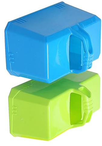 SOPOTUTU Moldes para Ladrillos de Nieve y Arena para Niños, 2 Piezas, Plástico Resistente, Colores Aleatorios, Juego al Aire Libre para Construir Castillos y Fortalezas en Color Aleatorio