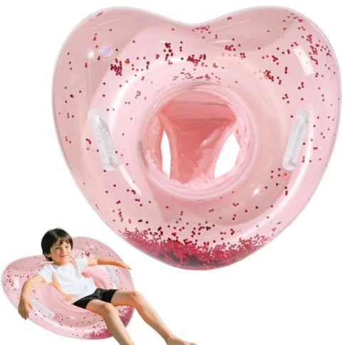 Galleggiante a Forma di Cuore per Piscina | Anelli Da Nuoto A Forma Di Cuore | Sicurezza Acquatica per Matrimonio Feste Nuziali Laurea Ragazze Donna