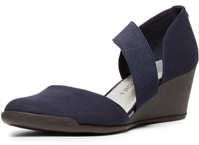 Anne Klein Escarpins compensés Tara pour Femme, Bleu Marine, 36 EU