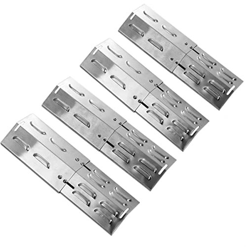 CHARLES BENTLEY Adjustable Gas BBQ Flame Tamer Four Pack Stainless Steel Maintain Flame