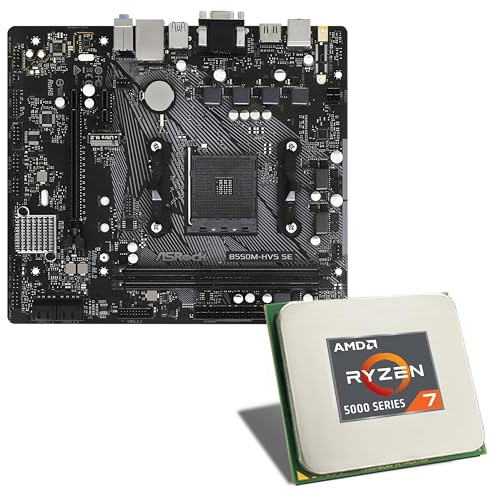 AMD Ryzen 7 5700G / ASRock B550M-HDV Mainboard Bundle | CSL PC Aufrüstkit | AMD Ryzen 7 5700G 8X 3800 MHz, GigLAN, 2X M.2 Port, USB 3.2 Gen1 | Aufrüstset | PC Tuning Kit