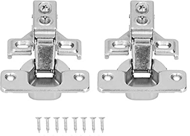 Jenngaoo Soft Close Hydraulic Damping Cabinet Hinges 105 Degree Short Arm, Heavy Duty Steel for Bookcases Wardrobes Cabinets Drawers