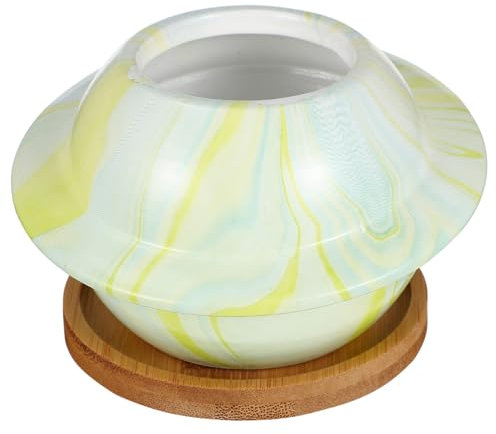 FUNOMOCYA Keramiktopf in Planetenform Pflanzgefäß Mit Drainage Für Den Innengarten