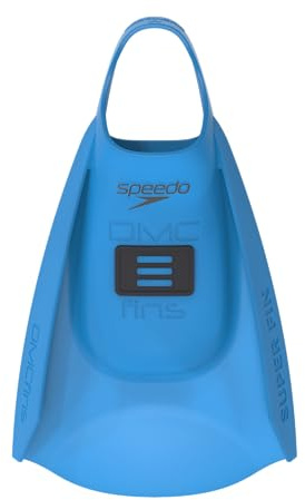 Speedo DMC Super Fin Unisex | Fitness | Bodysurf | Body Boarding | Silicone | Easy-On | Costruzione premium, blu, L