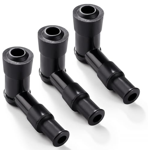 VooGenzek 3 Stücke Zündkerzenstecker, 90 Grad Wasserdicht Zündkerzenstecker, für 70cc 90cc 100cc 110cc 125cc 150cc 200cc, Motorräder, Geländefahrzeuge, Motorräder