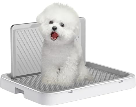 Toilette per Cani con Vassoio Igienico per Addestramento,Vassoio Griglia Antispruzzi Antiscivolo,Tappetino Addestramento Pipì Cuccioli - Per Casa Appartamento Camera Da Soggiorno