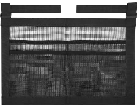 FONGKNOX Hanging Table Tennis Paddle and Ball Storage Net Bag for Ping Pong Tables, Black