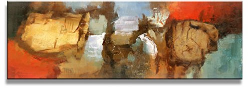 Visario Bild & Kunstdruck der deutschen Marke 120 x 40 cm ArtNr 5726 Bilder auf Leinwand Kunstdrucke abstrakt Wandbild einteilig