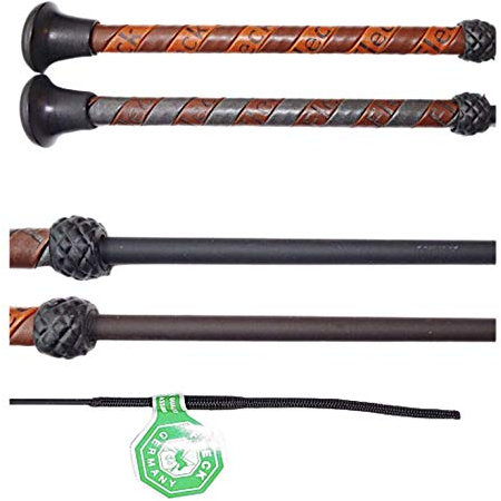 Fleck - SilkTouch Silk Touch Retro Dressurgerte Gerte Reitgerte (100 cm, Braun)