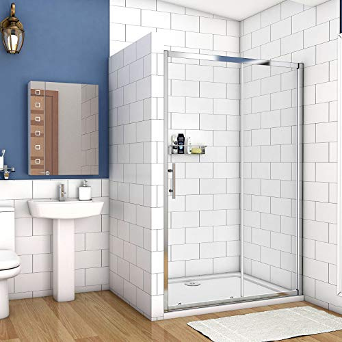 1100mm Xinyang Sliding Shower Enclosure 5mm Safety Glass Reversible Bathroom Cubicle Screen Door