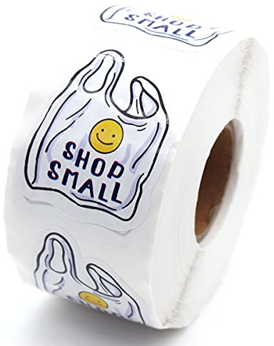Littlefa Shopping Small Stickers for Small Business Packaging Package