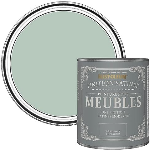 Rust-Oleum Peinture Verte pour Meubles, Finition Satinée - Vert d'eau 750ml