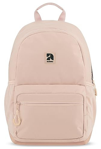 AUDETIC Schulrucksack Mädchen Teenager Rosa - Flex - Rucksack Damen mit 16 Zoll Laptop Fach für Schule & Freizeit - Wasserabweisend