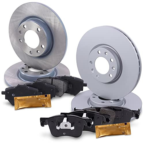 BESTPRICE Bremsenset inkl. Bremsscheiben Vorne Ø 304 mm Belüftet + Hinten Ø 268 mm Voll + Bremsbeläge Vorne & Hinten