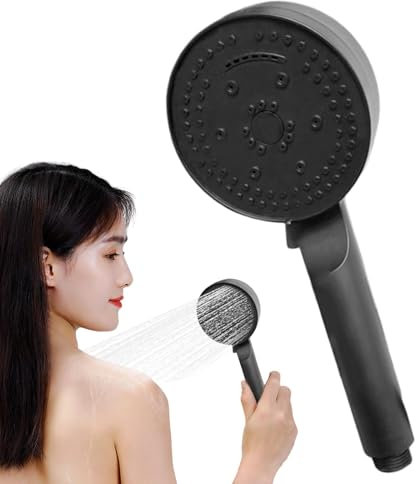 Gmokluytw Duschkopf mit Handbrause, verstellbare Dusche, 8 Modi, Hochdruck-Duschkopf, Duschkopf, Spa-Handbrause, hoher Duschkopf, Badezimmer-Zubehör