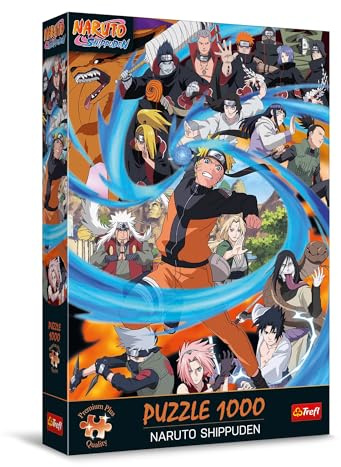 Trefl Premium Plus Quality - Naruto Shippuden Puzzle - 1000 Teile, Puzzleserie mit beliebten Charakteren, für Erwachsene und Kinder ab 14 Jahren