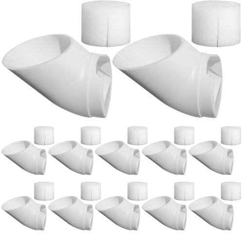 Tadoiooy Kit di sistemas di Crescita idroponico, 12 Set sistemas di Coltivazione idroponico Verticale con Tazze idroponiche e Spugna vegetale Assorbente dell'Acqua per Giardino di Balcone