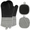 AiQInu Manoplas Horno Silicona, Guantes Horno Resistentes Silicona Al Calor 230℃, Guantes Horno Cocina para Cocinar, Hornear y Asar A La Parrilla