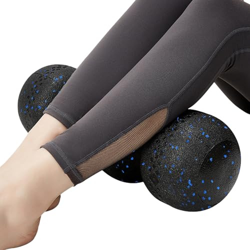 Skumrulle Pilatesrulle i Skum för Muskelmassage | Återhämtningsverktyg För Ben Nacke Rygg Med Vågdesign Hög Densitet Träningsredskap