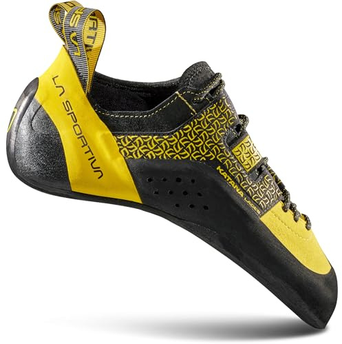 LA SPORTIVA Uomo Katana Laces Scarpe da Arrampicata, Yellow-Black, 46