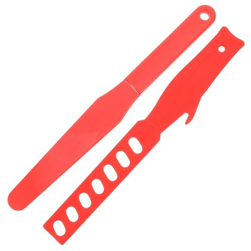 GALPADA Set 2 Pezzi Bastoncini per Mescolare Vernice in Plastica Ispessita Paletta Portatile per Pittura Decorativa Strumenti Manuali per Miscelazione Uniforme e Uso Riutilizzabile