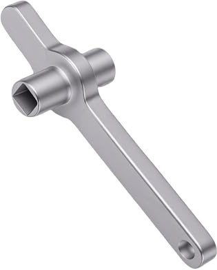 Zisemeil Radiator Bleed Key, Square Hole Handle for 5x5mm Valves with Imperial Sizes, Thickened Alloy Steel Radiator Air Outlet Tool