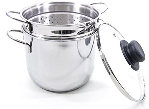 Rivadossi RIV610B18 Pasta Pot, Cm 18, Confezione e Cop Induzione Pe105 Lt3