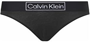 Calvin Klein Braguita Tipo Tanga para Mujer, Negro (Black), XS