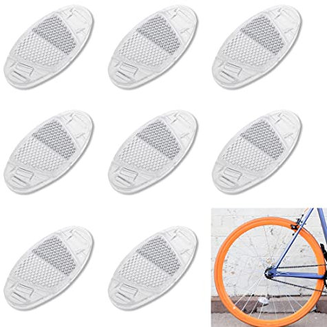 8 Pack Fahrradreflektoren, Speichenreflektoren, Speichenreflektoren, Fahrradwarnlichter, Starke Reflektionsfunktion, Hohe Sichtbarkeit, Geeignet FüR Kinder- Und ErwachsenenfahrräDer, Mountainbikes
