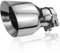 Terminali di scarico per auto, in acciaio inox 304, estremità del tubo di scappamento per auto, doppia parete lucidata, taglio obliquo, punta di scarico per auto, ingresso 63 mm, uscita 102 mm (4)