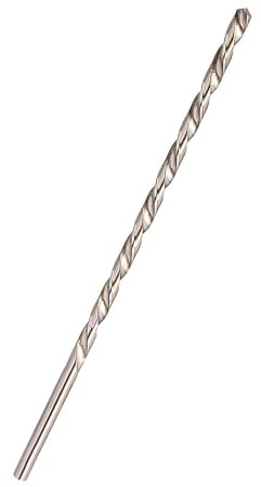 Broca Helicoidal HSS de 6 Mm, Broca de Barrena de Vástago Recto Extra Larga de 200 Mm para Metal Duro, Acero Inoxidable y Hierro