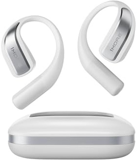 1MORE S70 Open Ear Headphones - True Wireless Bluetooth, Comfortable Out of Ear Earbuds, Balance AIR+, IPX5 Waterproof, 40H Playtime, App Control, Clear Calls, White