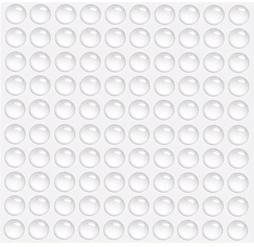 KINDOYO 100 pièces amortisseur de coups - pare-chocs en silicone caoutchoucs auto-adhésifs transparents coussinets de protection pour meuble chaises portes tiroirs armoire portes et fenêtres