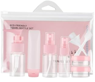TOPPERFUN Flacon Pulvérisateur de Toner Flacons de Voyage Vides Portables Transparents pour Produits de Toilette