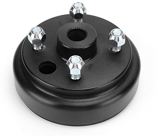 Conjunto de cubo y tambor de freno SustVita EZGO TXT para sistemas de frenos de carro eléctrico de 1982 y posteriores más carros de gasolina de 2 ciclos de 1982 a 1993, reemplaza