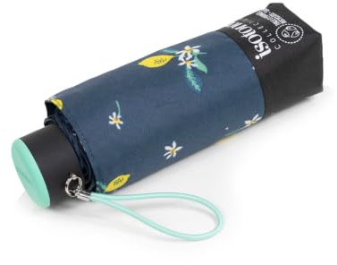 Isotoner Parapluie compact, solide, ultra déperlant, à ouverture manuelle,