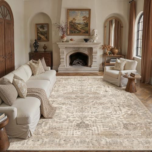 PureCozy Alfombra Salon 200x300cm Beige Lavable