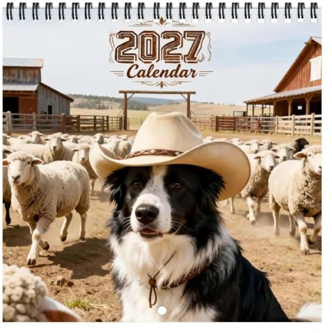 2027 Års Kalender Söt och rolig, månadsvis pappersplanerare för hunden | 12-Månaders Kalender För såväl hundälskaren familjen, kontoret, skolan och