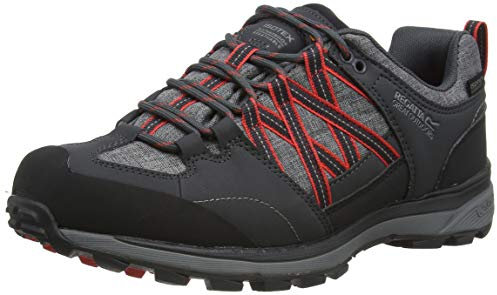 Regatta Damen Samaris Ii Low' Waterproof Breathable Lightweight Hardwearing Carbon Outsole Rubber Toe Shoes Walking-Schuh, Granit Red Sky, 39 EU