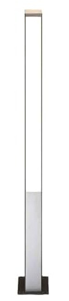 Lucande LED LED-utomhuslampa 'Aegisa' (modern) i Svart av aluminium/grå zink, glödlampor ingår - Väglampa, pollare, vägbelysning, sockellampa