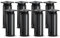 Sossai Verstellbare Möbelfüße MFR1, 8er Set, schwarzmatt, 100 mm hoch, rundes Profil, ideal für Schränke und Stauraummöbel