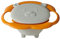 Gyro Bowl Rotación de 360 ​​grados Baby Magic Bowl Tazones de Refrigerio Resistentes a Derrames para Niños Pequeños (Blanco)