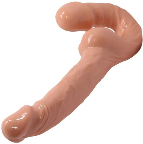 Realistic dildo Elastischer diloschwanz für frauen Dildo Lang 15.1cm und 11cm Doppeldildos Wasserdichter Doppel Dildo TPR doppeldildo Ideal für Lesben Paare doppeldilos für frauen sex toys FOPS D43