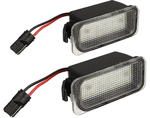 Pulchra License Number Plate Light LED Rear Number Plate Light Lamps For Ford Focus Fiesta Mondeo C-Max S-MAX Jaguar XJ XF 6000K Xenon White 2Pcs