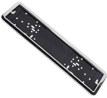 Soporte para Matrícula Europea, Marcos de Acero Inoxidable Altamente Pulido, Soportes de 2 Piezas para Placas de Matrícula de la UE en la Mayoría de los Vehículos con Múltiples