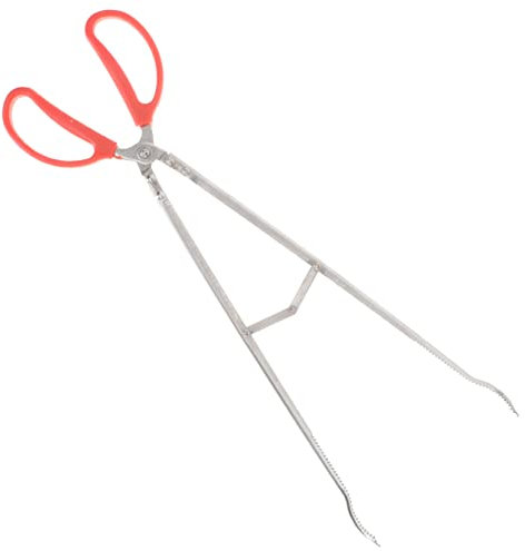 Zerodeko Pinzas Para Chimenea De Acero Inoxidable Resistentes Pinzas Largas Para Leña Herramientas Para Fogatas Accesorio Multiusos Para Estufas y Fogatas Ideales Para Exteriores 52 Cm